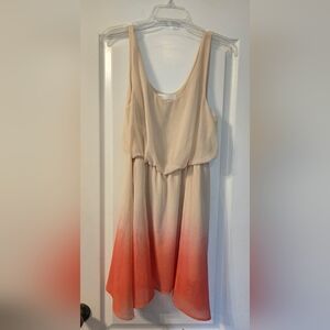 Vintage Havana Coral and Cream Gradient Dress